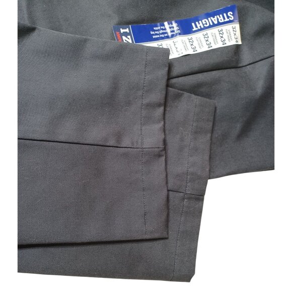 Izod American Chino Wrinkle Free Straight Fit Pants 32x34 Flat Front 100% Cotton - Picture 7 of 9